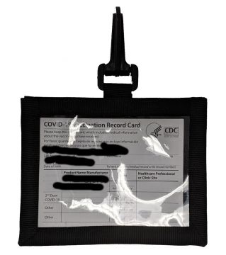 COVID VACINATION CARD HOLDER - CLIP ON