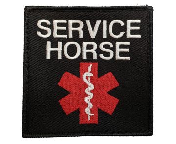 SERVICE HORSE PATCH - BLACK