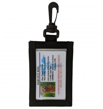 TWO SIDED CLIP ON ID HOLDER VERTICAL
