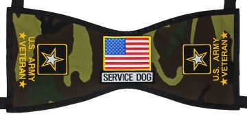 US ARMY VETERAN SERVICE DOG/FLAG VEST