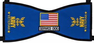 US NAVY VETERAN FLAG/SERVICE DOG VEST