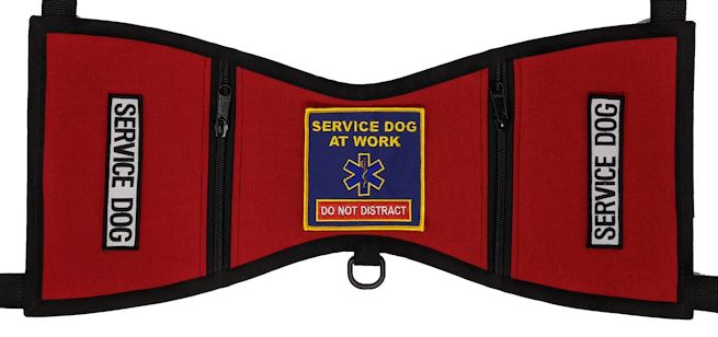  SERVICE DOG STAR OF LIFE VEST DELUXE