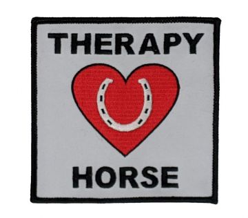 THERAPY HORSE - HEART & HORSESHOE PATCH